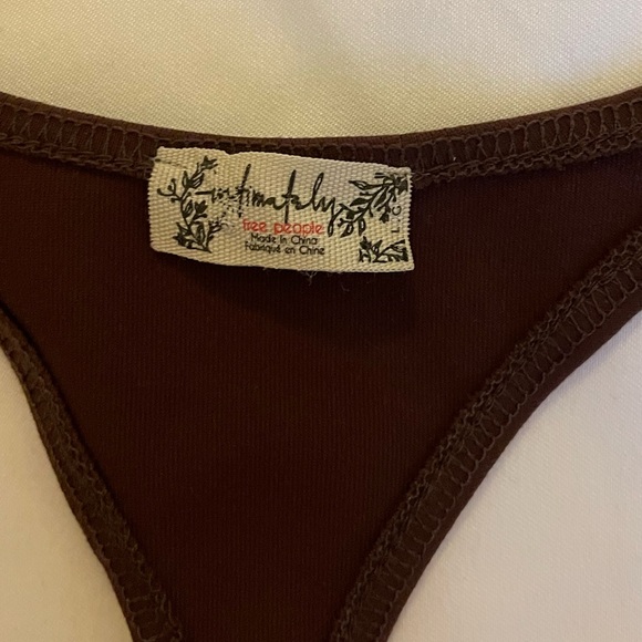 Intimately by Free People In A Cinch Tank Top in “Bitter Bark” Brown - Picture 8 of 9